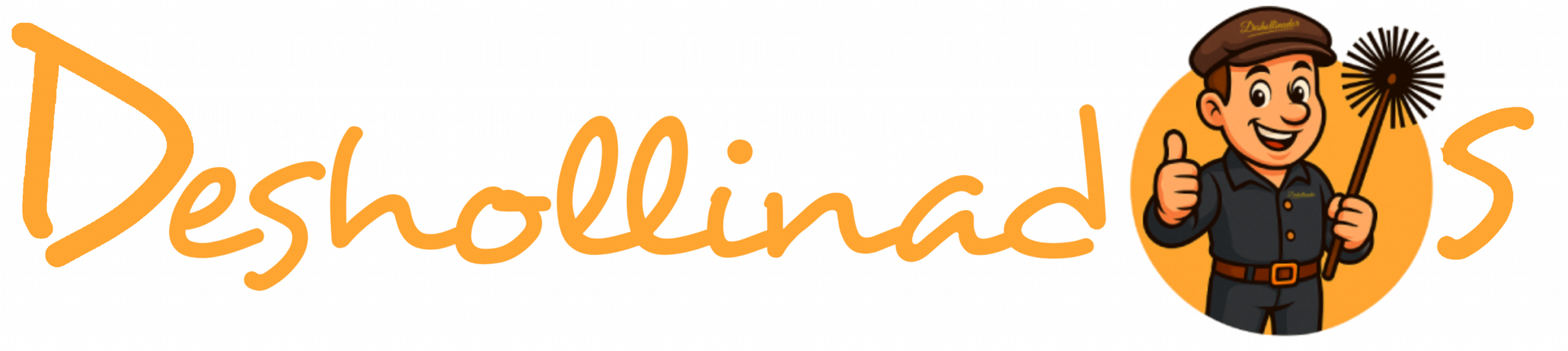 logo oficial de deshollinados y mantenimientos de estufas de pellets o de leña