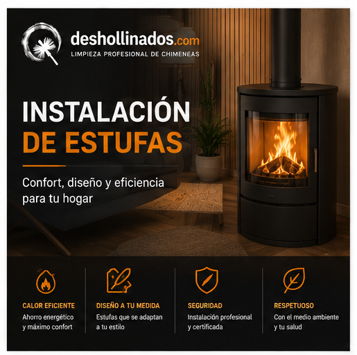 instalamos estufas de pellets o leña en la comunidad de Madrid